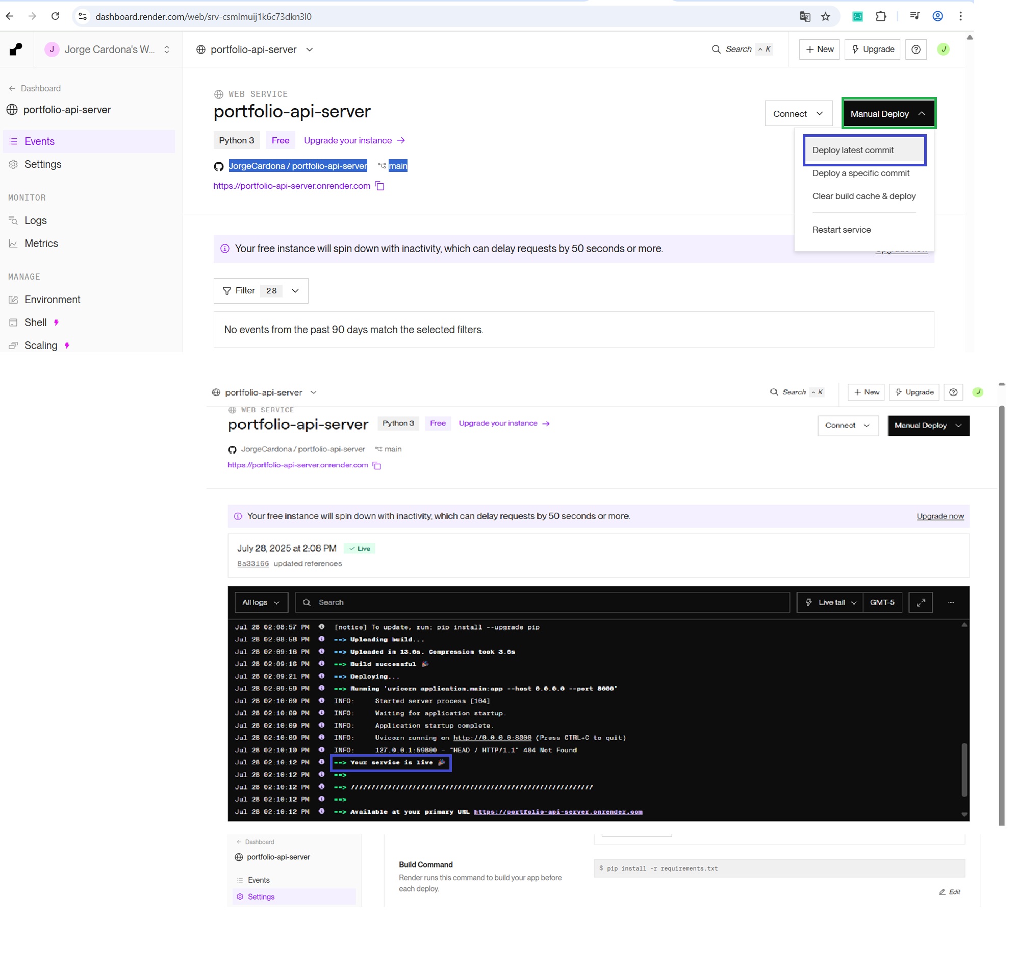 GitHub - JorgeCardona/portfolio-api-server: This repository contains ...