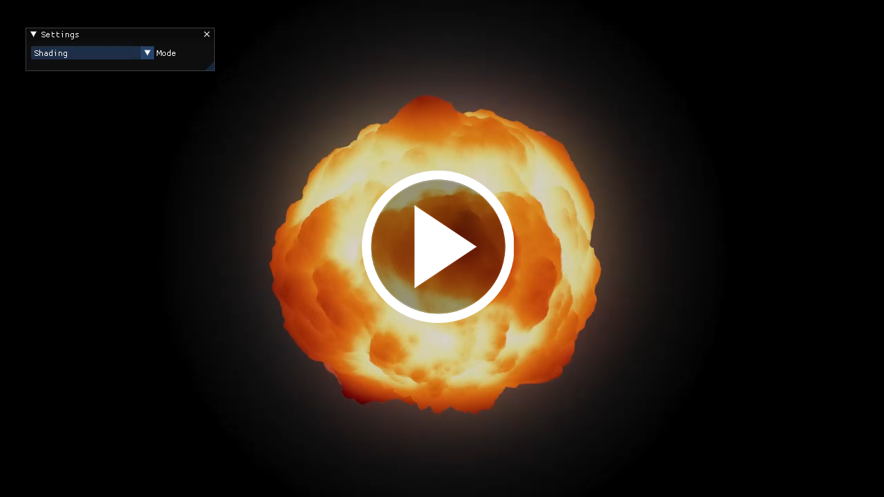Fireball shader Video