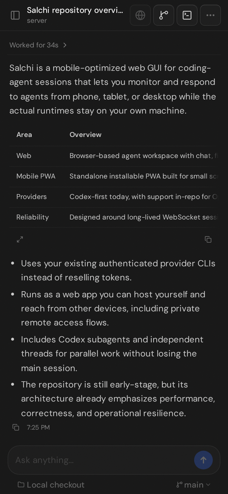 Salchi mobile app