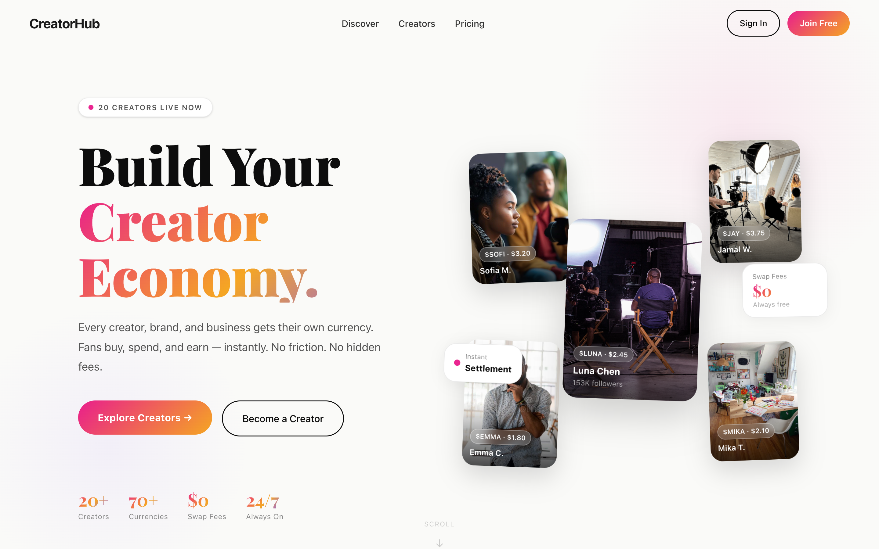 creator-storefront 网站模板截图