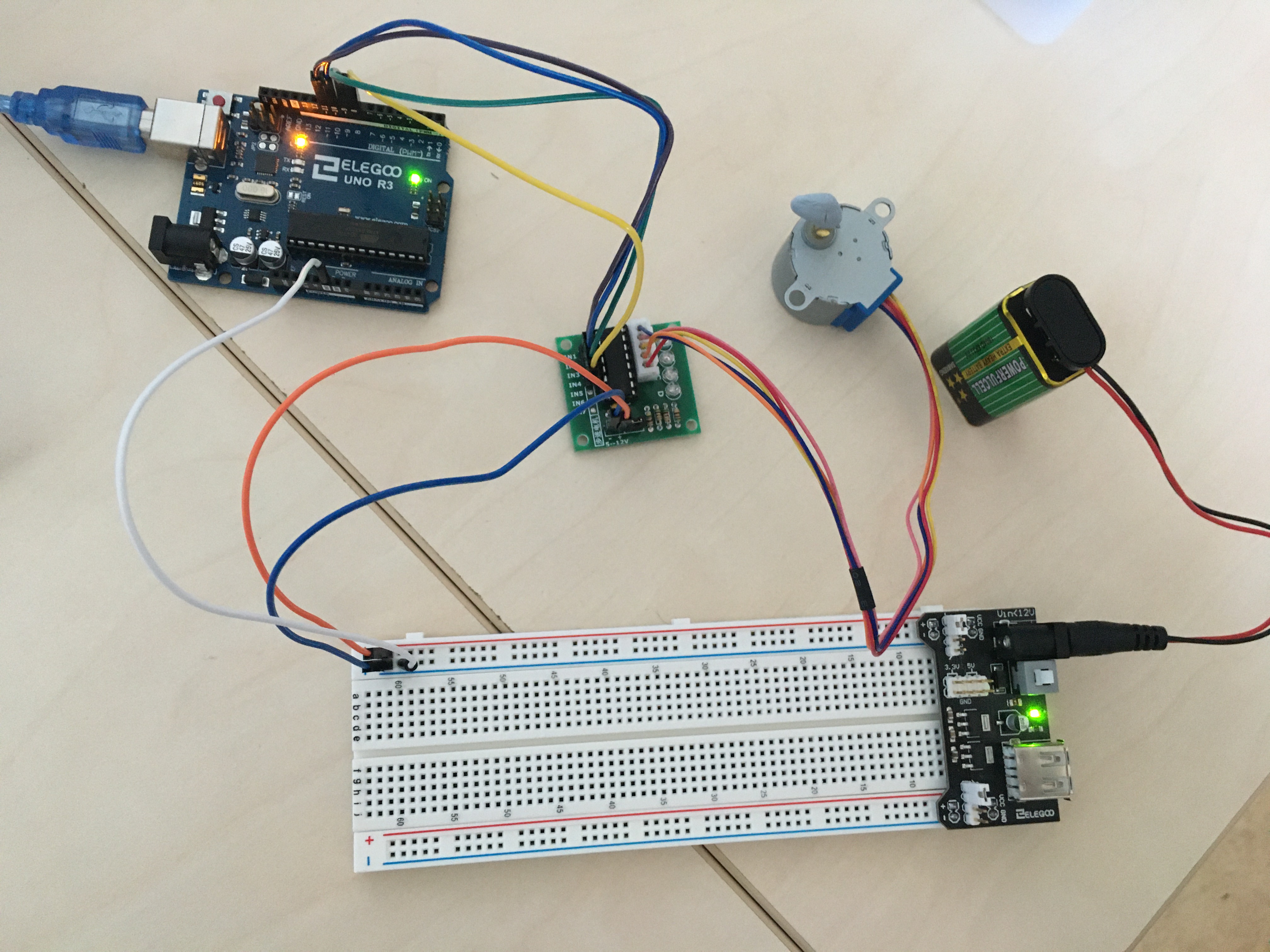 Physical Computing with J — Experiment #3 : Stepper Motors