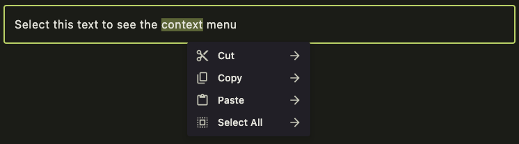 Custom Menu
