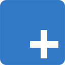 TypeStat logo: the TypeScript blue square with rounded corners, but a plus sign instead of 'TS'
