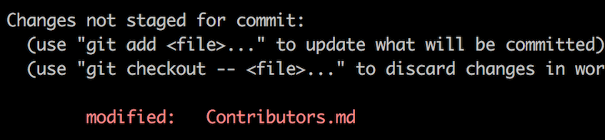 git status