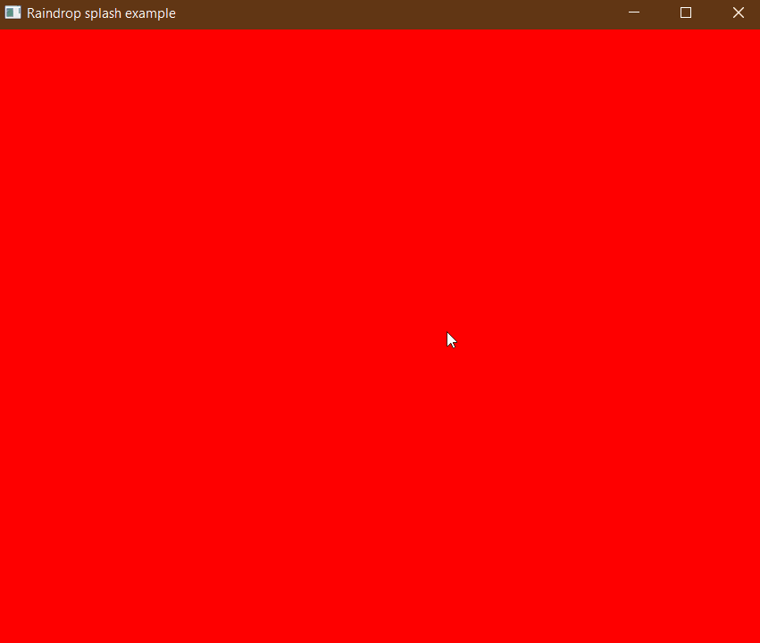 Raindrop Splash Animation