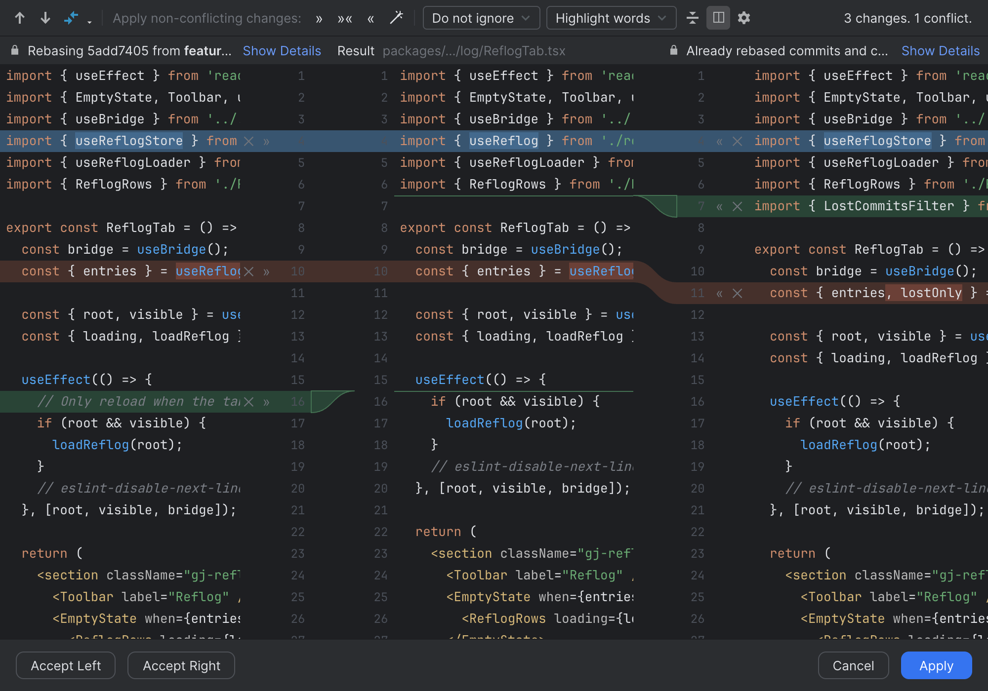 Merge window