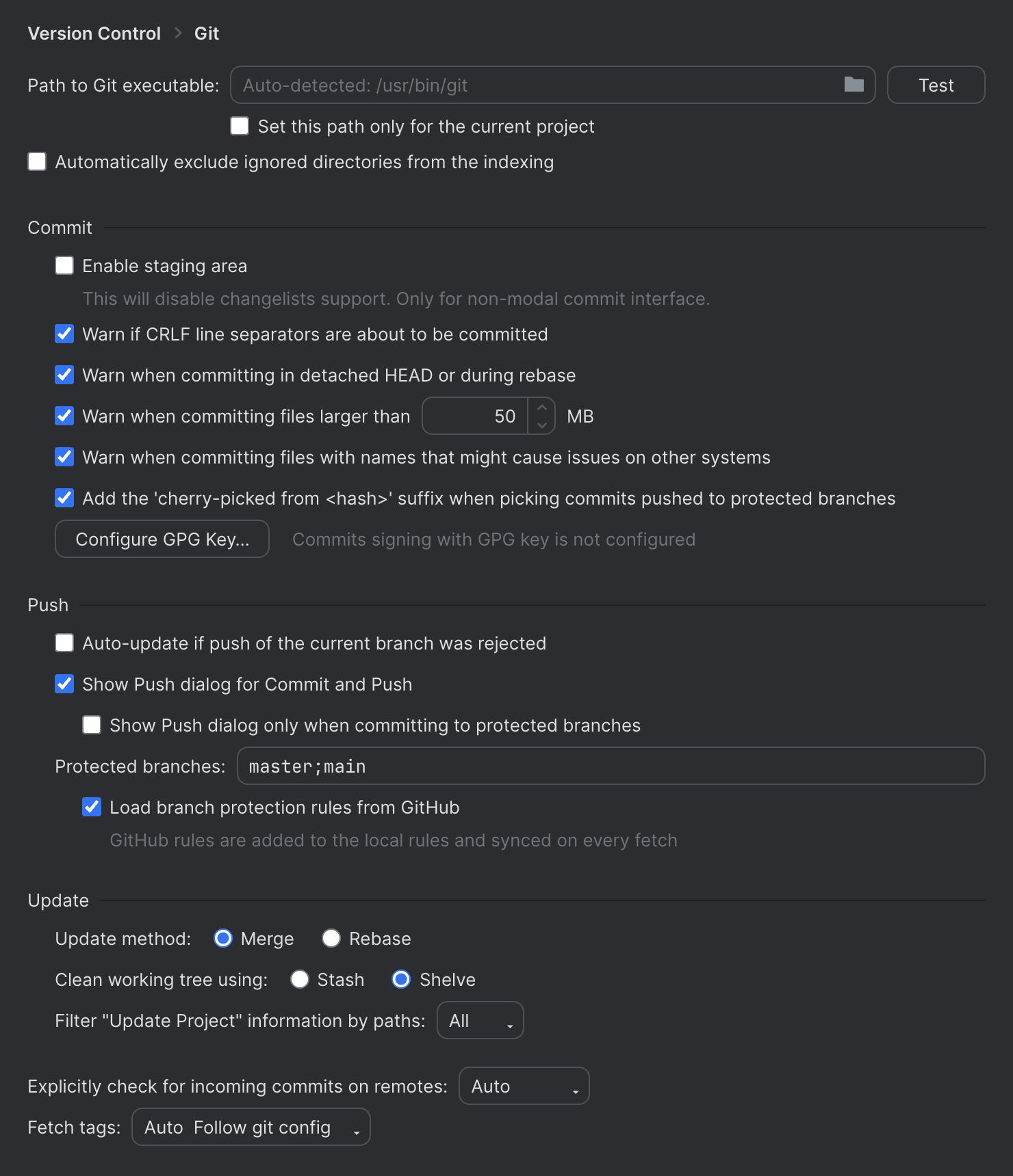 Git Settings