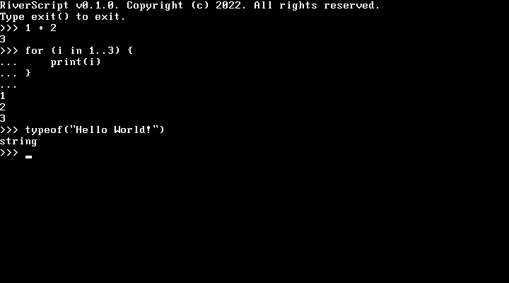 RiverScript REPL