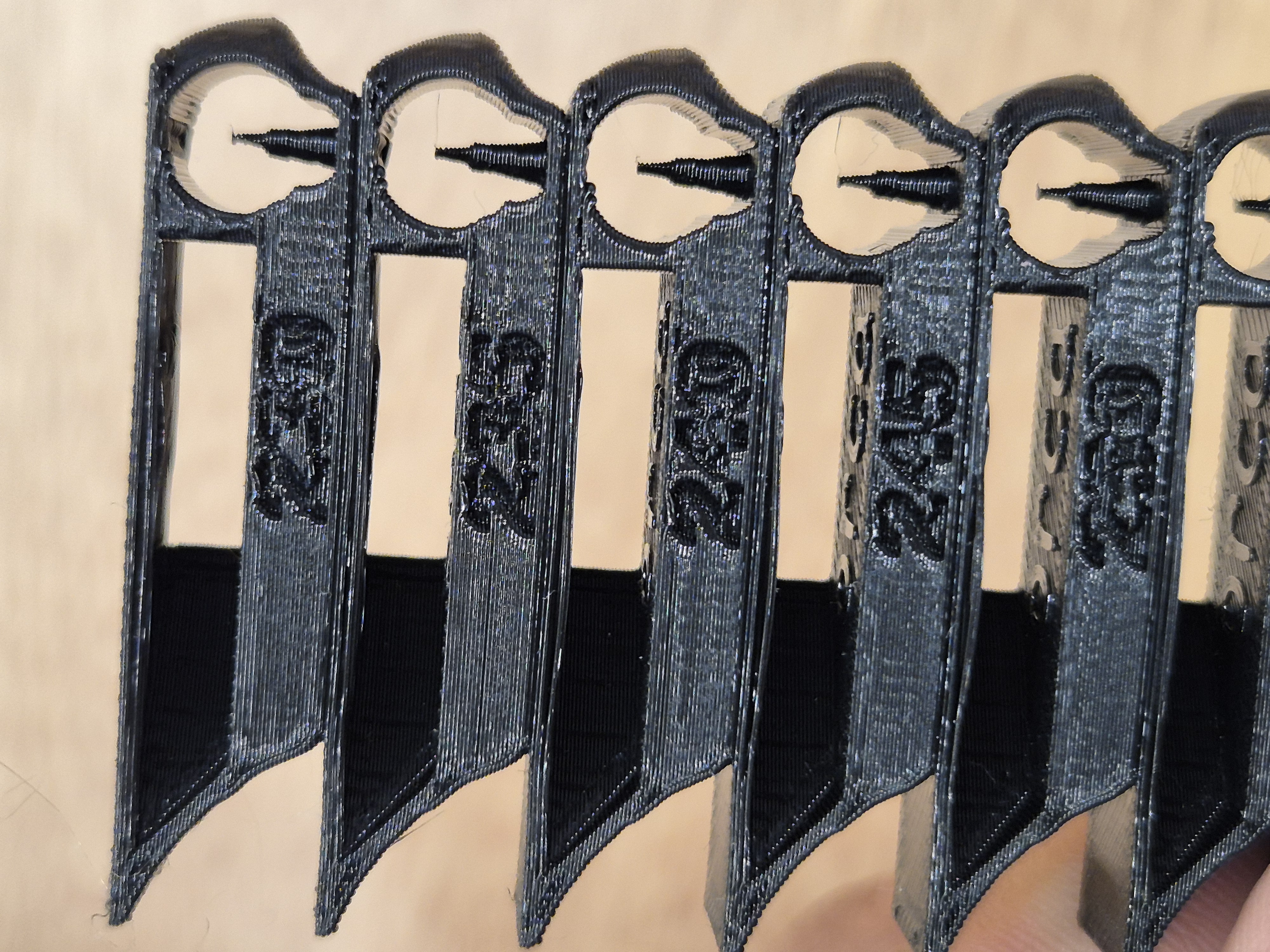Sección de temperatura óptima a 240 °C con mínimo stringing