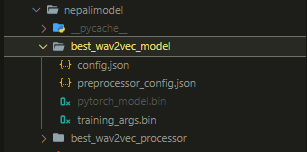 wav2vec Folder Structure