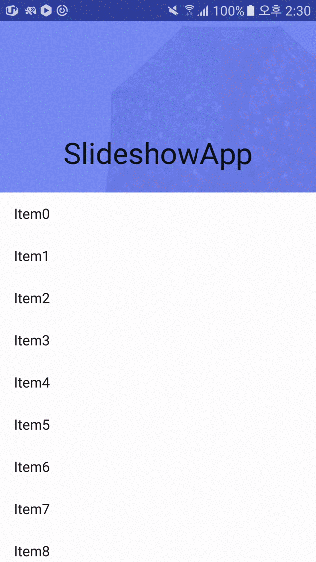 SlideshowToolbar Sample Material