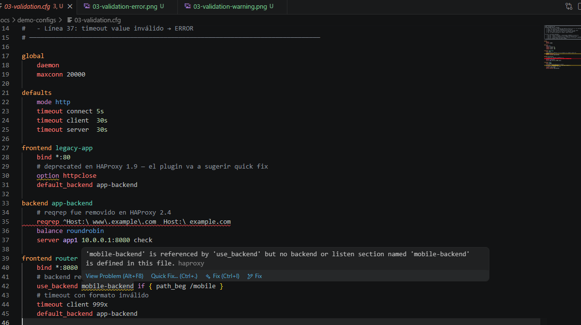 Validation — undefined backend reference