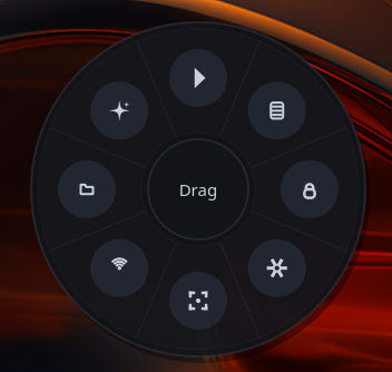 Radial menu