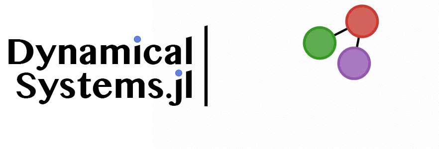 DynamicalSystems.jl logo: The Double Pendulum