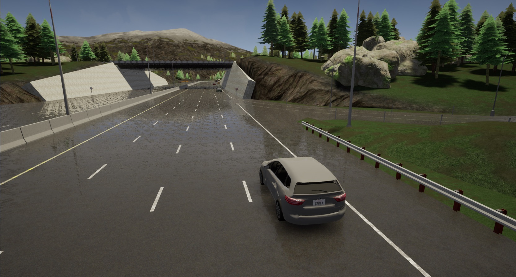 Modified lane changing scenario in same town