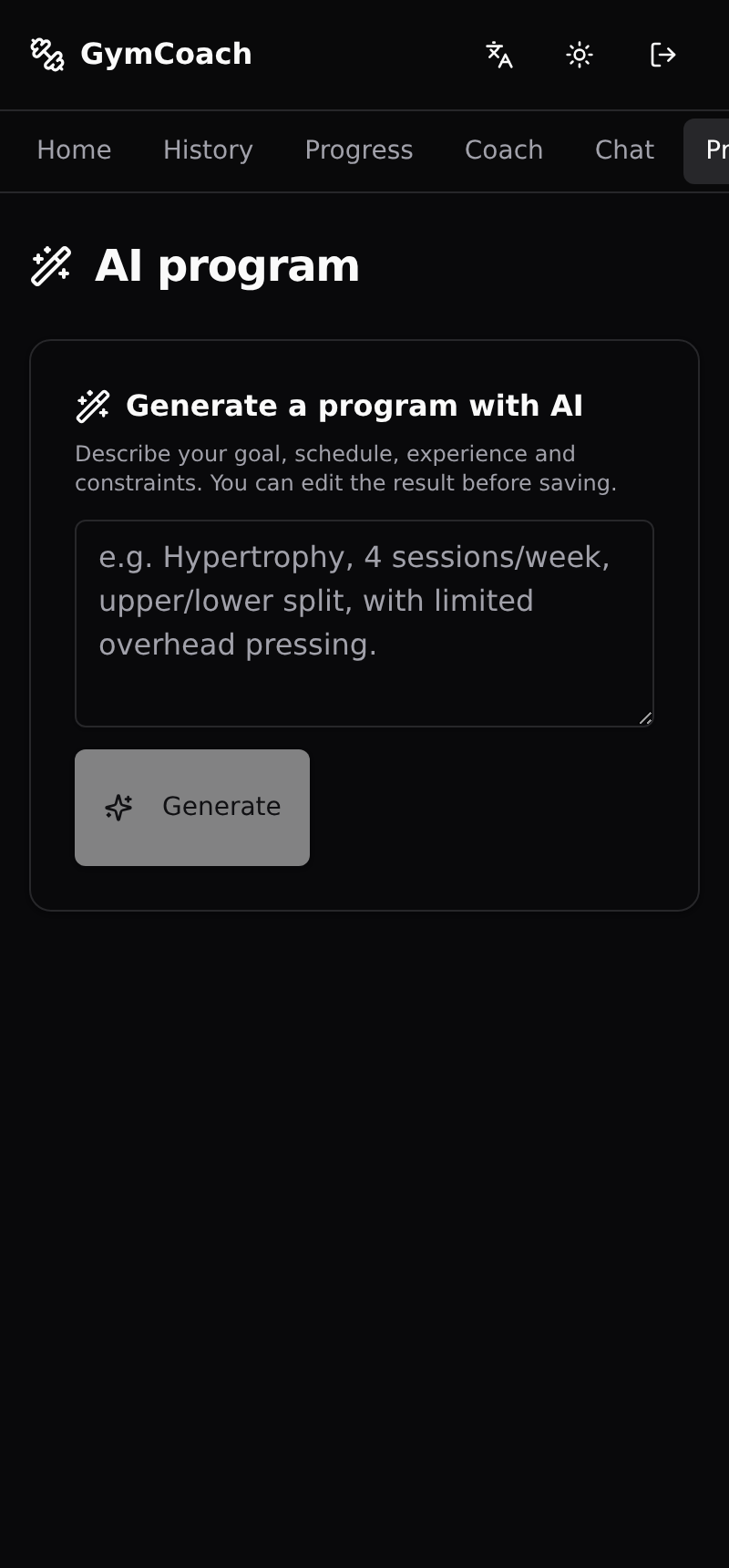 AI program generator