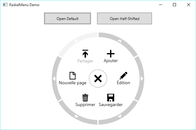 Default RadialMenu