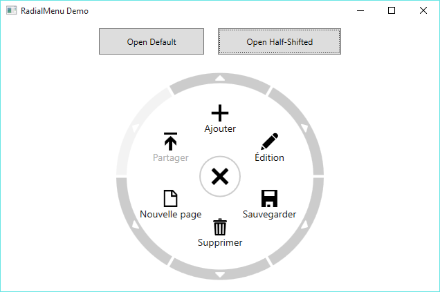 HalfShiftedItems RadialMenu