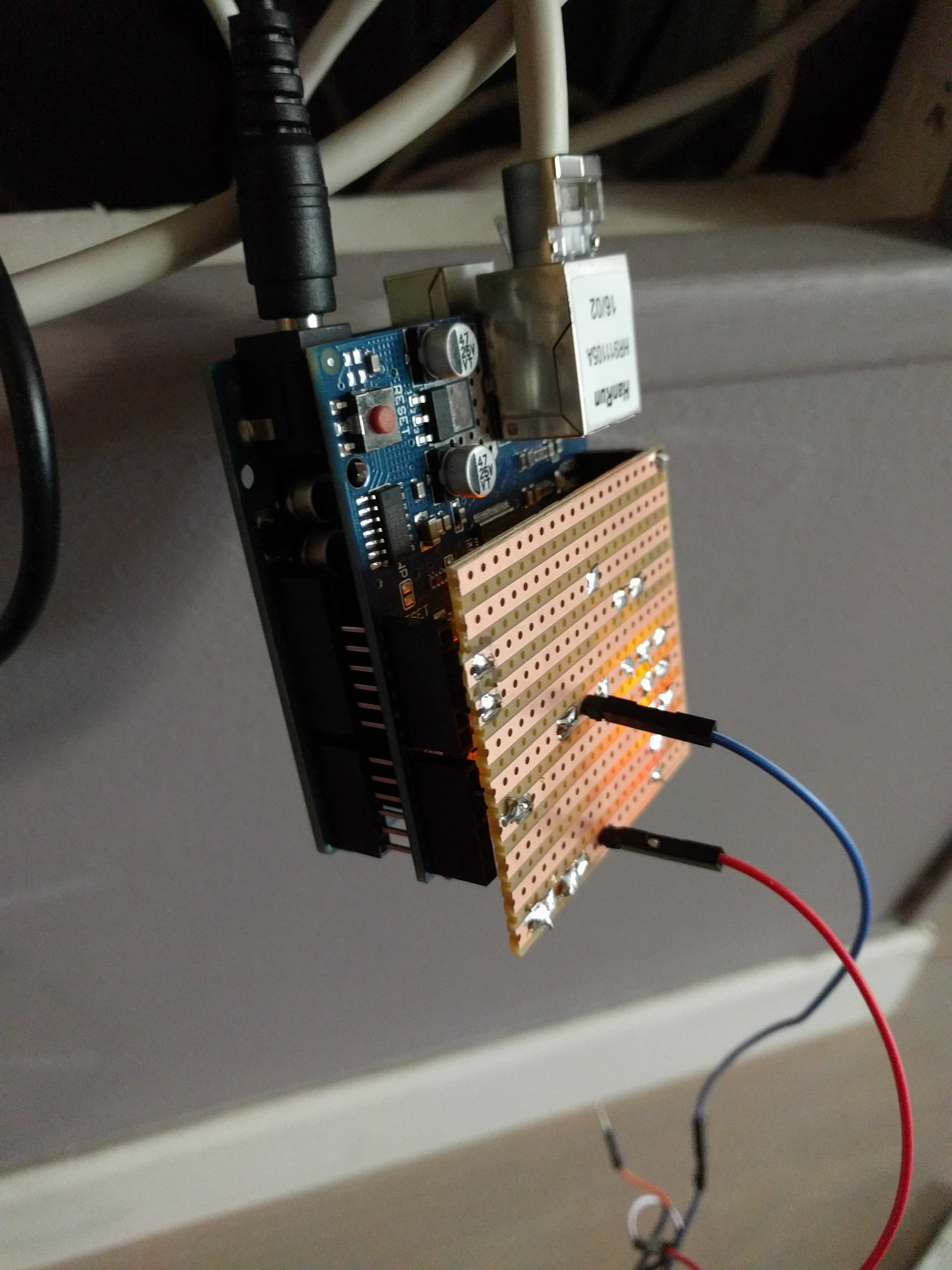 Stripboard mounted