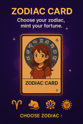 Zodiac Card Banner