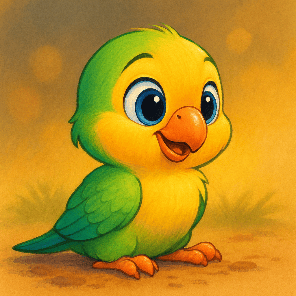 SoftRAG mascot – periquito