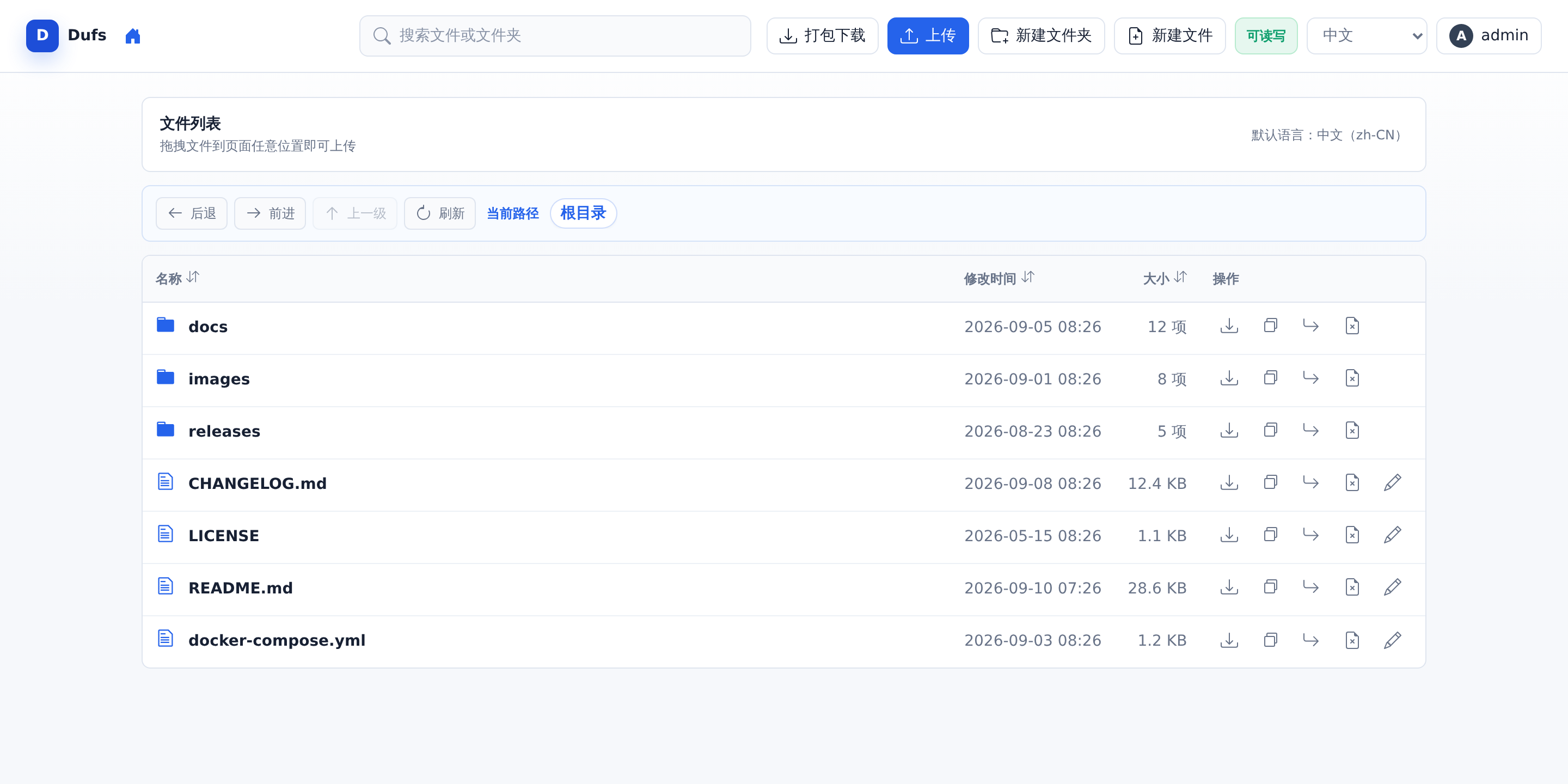 文件列表