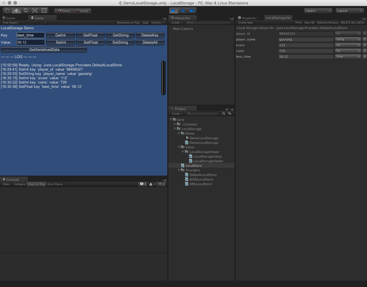 GitHub - JuneSoftware/LocalStorage: Simple on device persistent store.