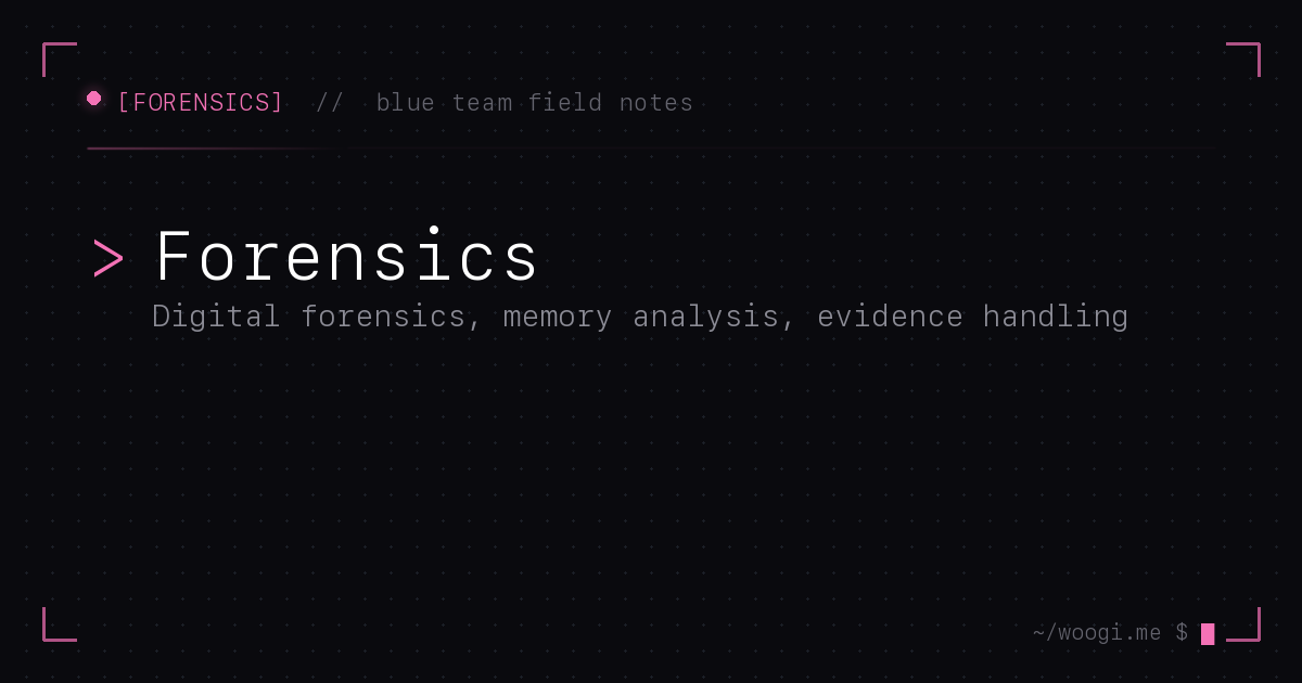 Forensics