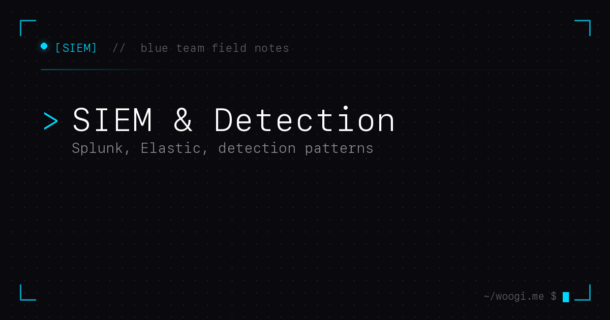 SIEM & Detection