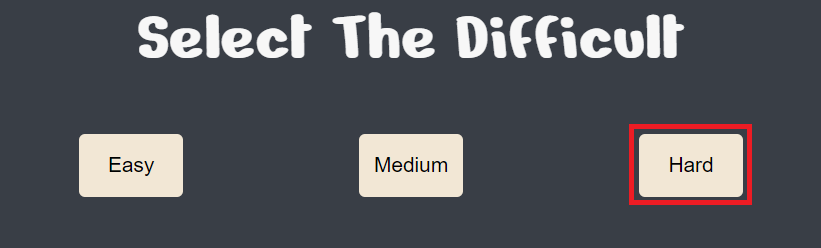 Select the difficult