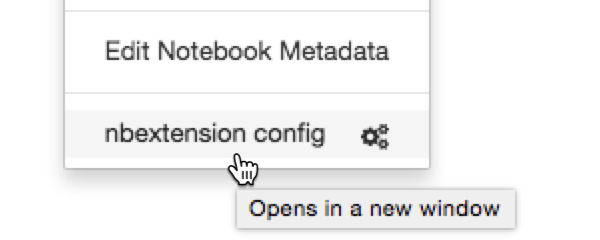 configurator edit menu item