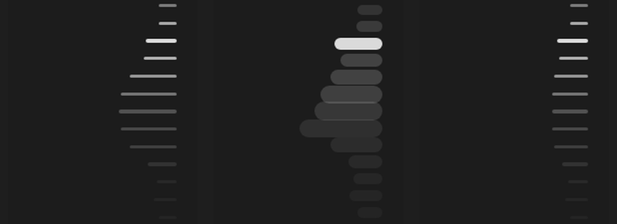 Three wave effects side by side