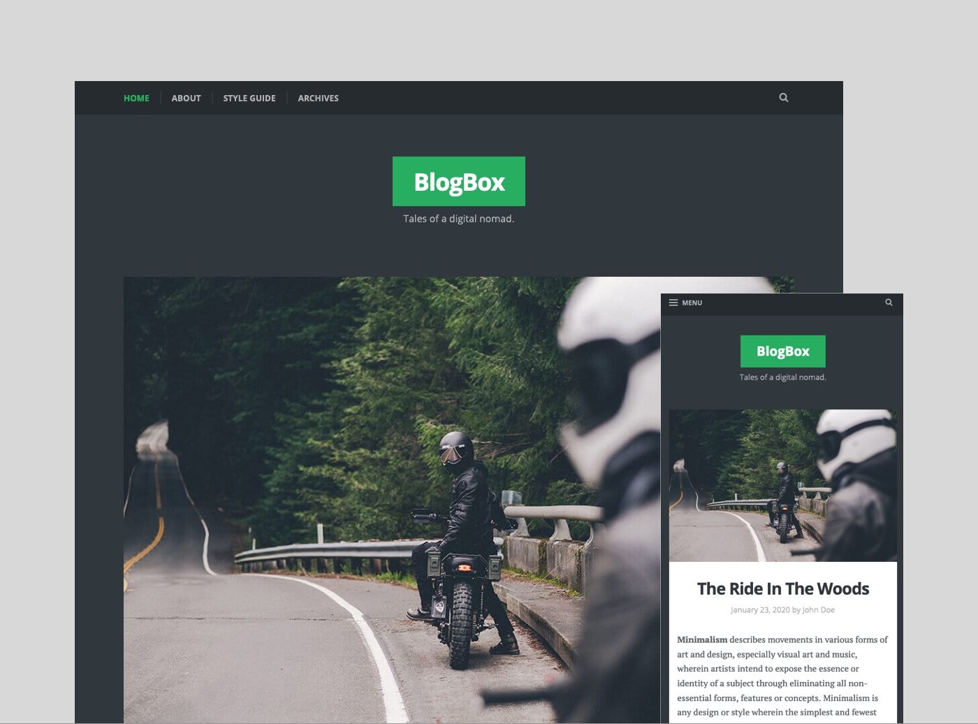 BlogBox-Jekyll-Theme 网站模板截图