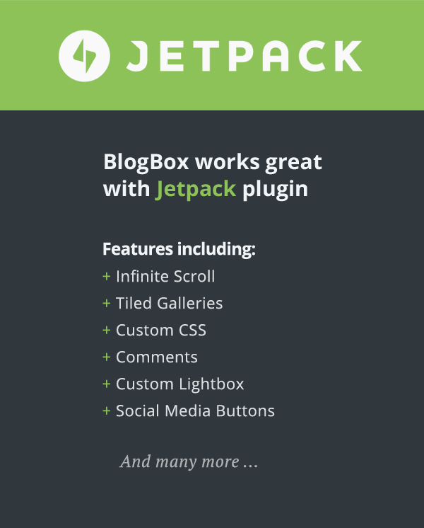 BlogBox - Supports JetPack Plugin