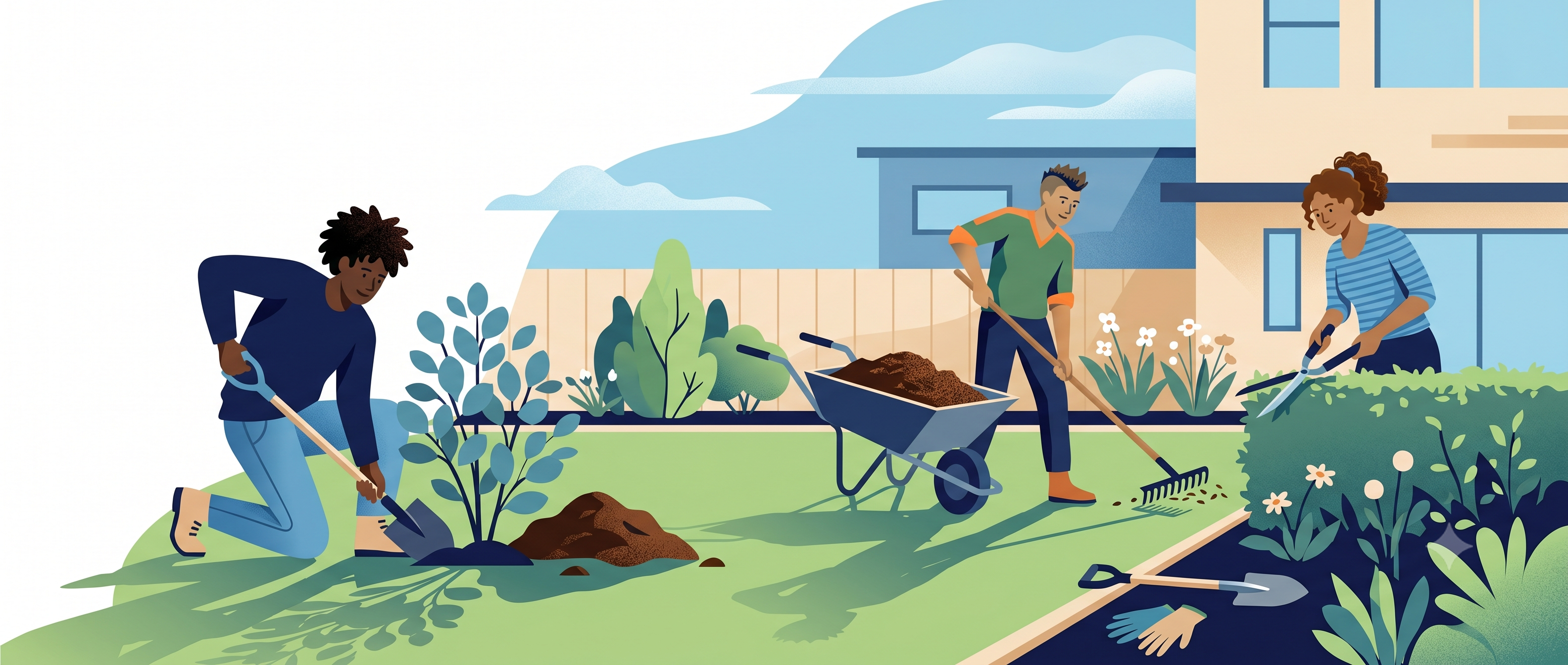 Rent a Grandson yard work