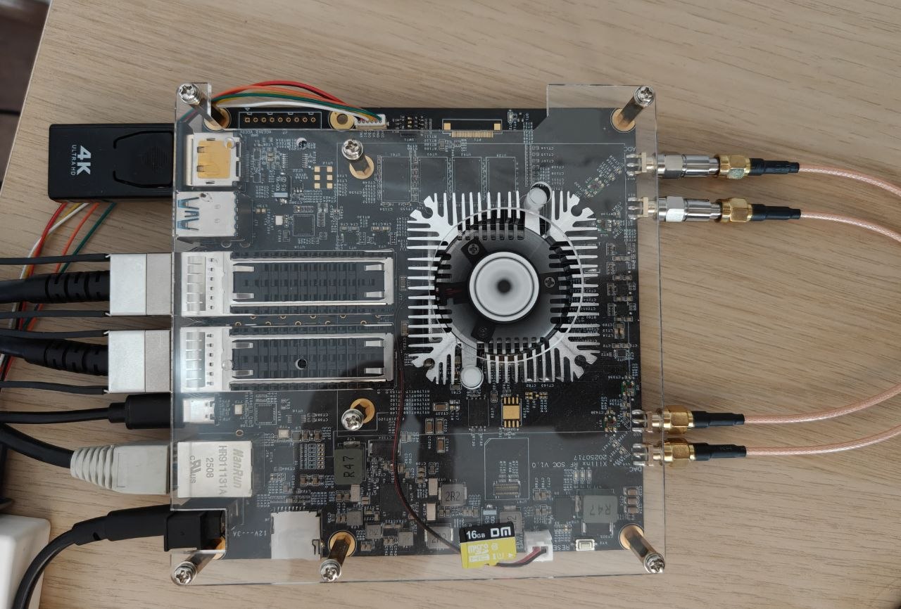 The XCZU27DR RFSoC board