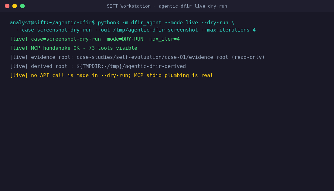 dfir-agent startup