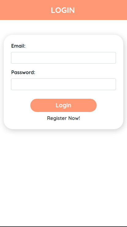 Mobile Login Page