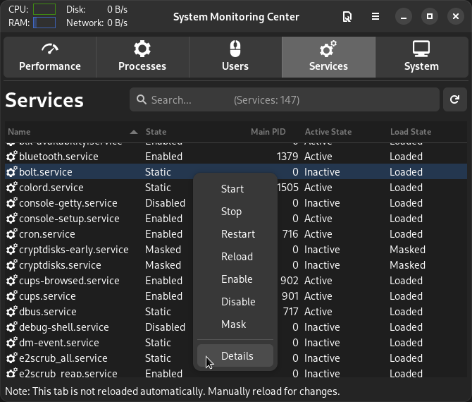 System Monitoring Center