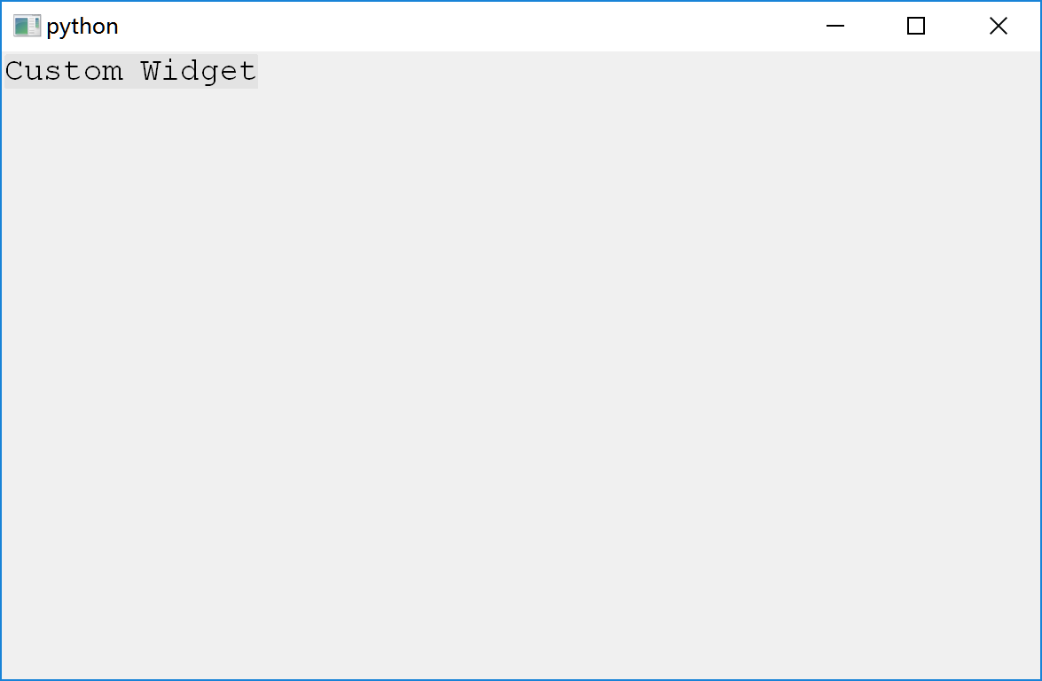 Nested Widget