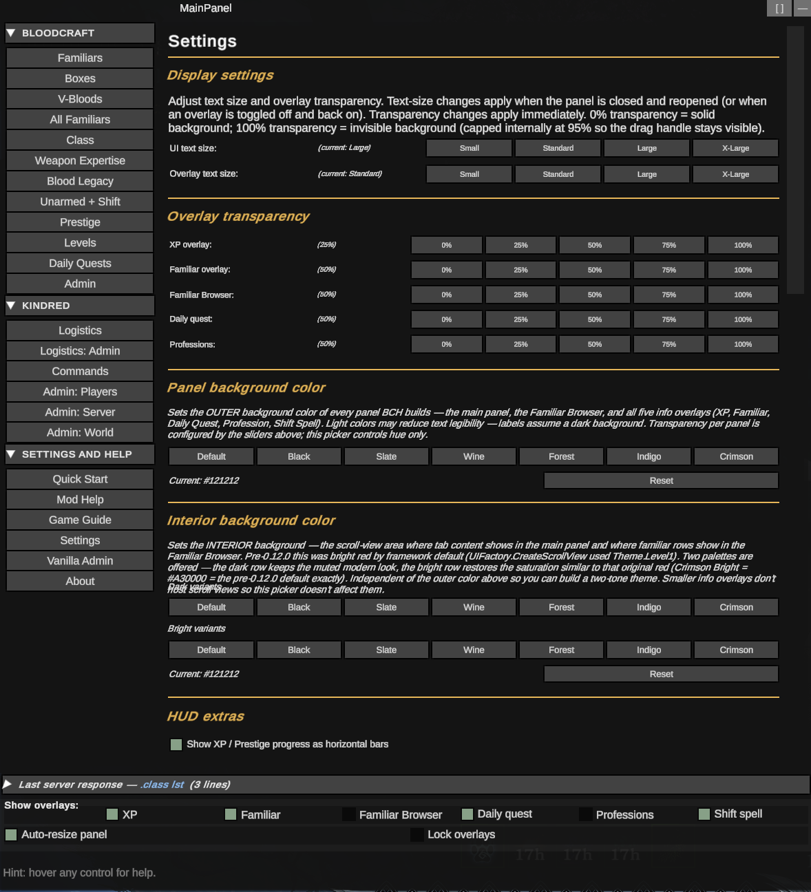 Settings — dual-zone color picker + scroll-position (v0.13.0)