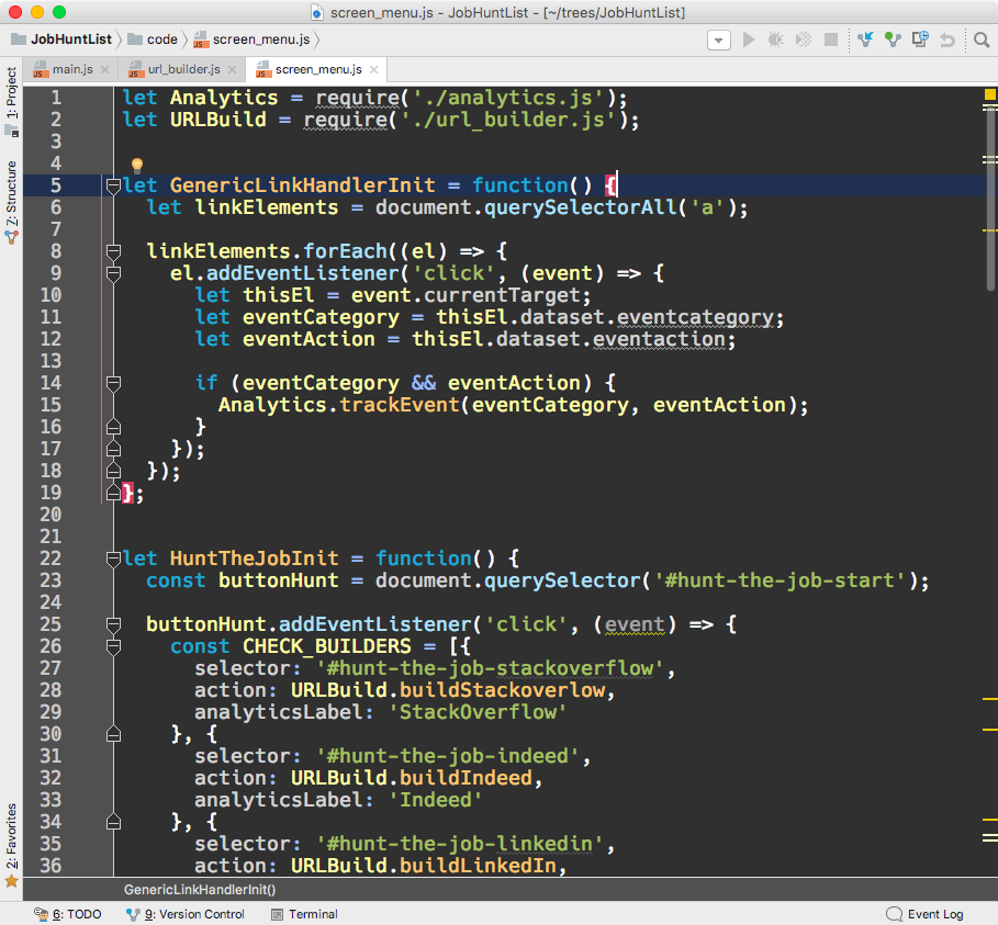Javascript color theme sample