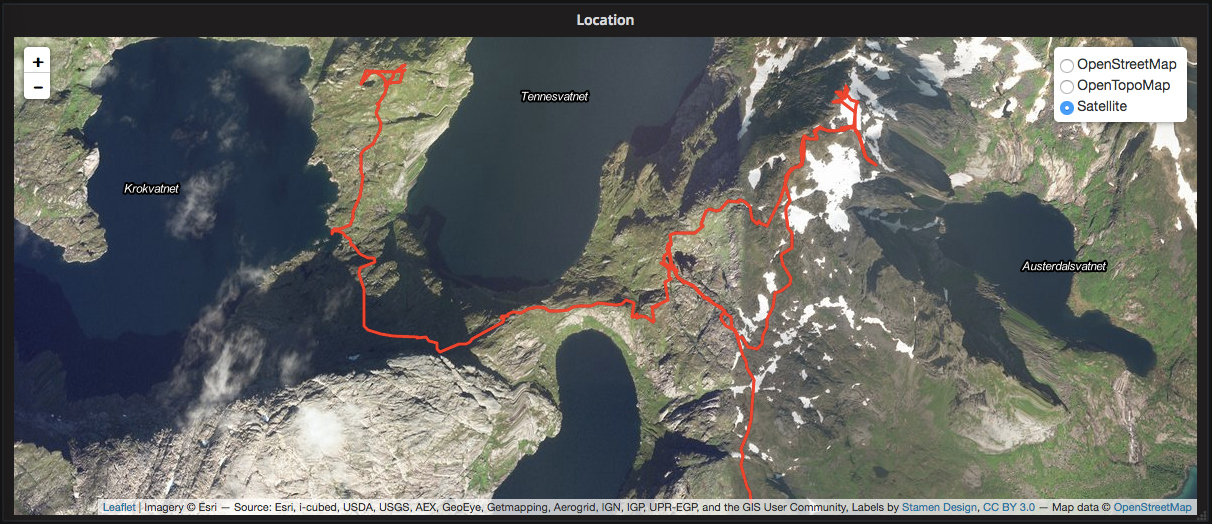 Chose what map to display the data on