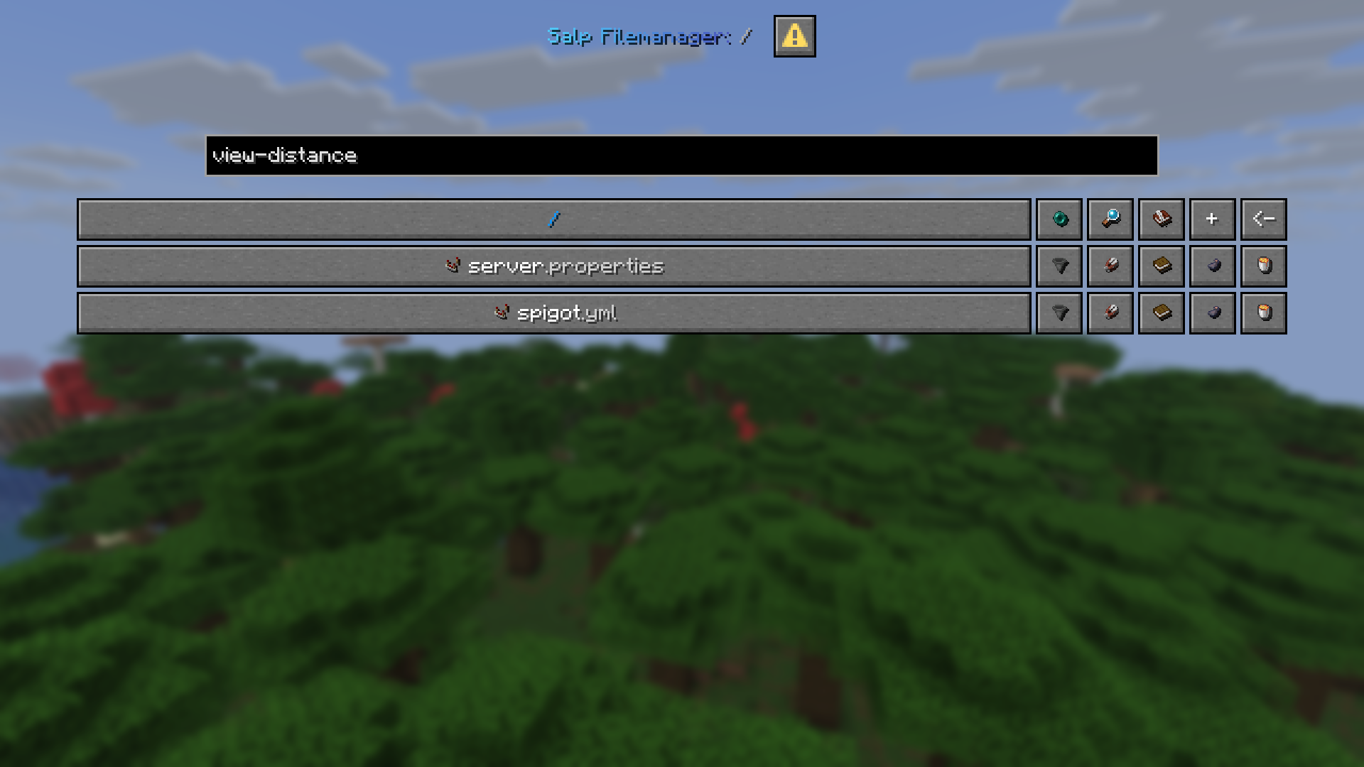 Search in file manager