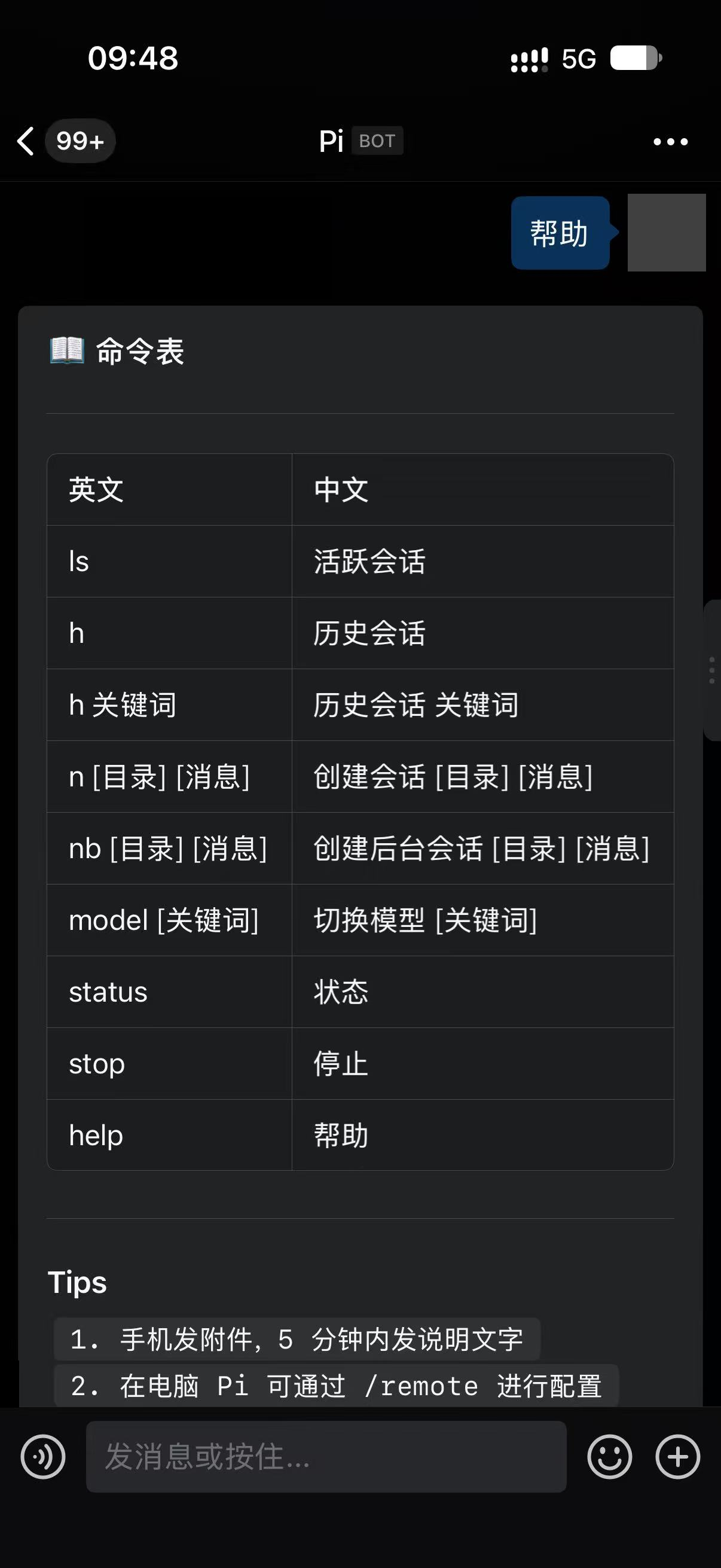 命令帮助