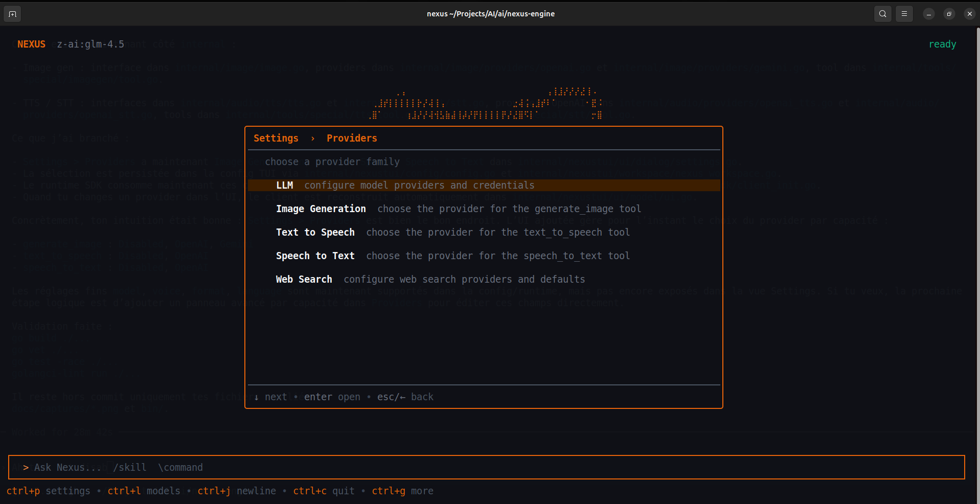 Provider configuration