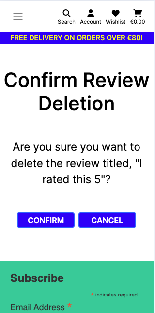 Delete review