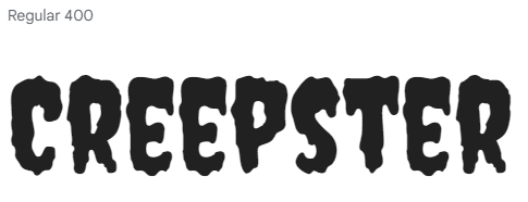 Creepster Font