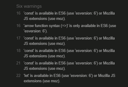 JSHint jQuery Validation Warnings