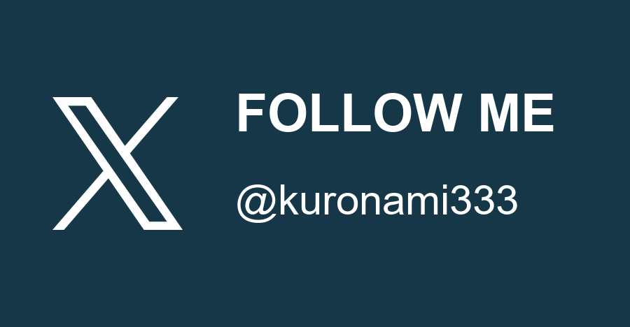 Follow @kuronami333 on X